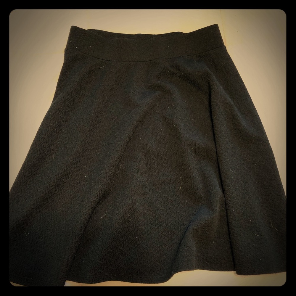 Black skater skirt